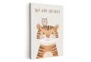 OneMillionCanvasses® Leinwandbild Tiger & Eule Beige Motiv Bild 2