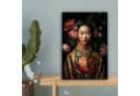 OneMillionCanvasses® Leinwandbild Frau Asiatisch Kimono Blumen Porträt Bild 5