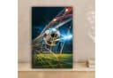 OneMillionCanvasses® Leinwandbild Fußball-Tor Motiv Bunt Bild 1