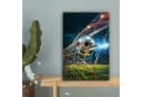 OneMillionCanvasses® Leinwandbild Fußball-Tor Motiv Bunt Bild 5
