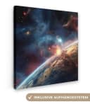 OneMillionCanvasses® Leinwandbild Universum Bunt Weltraum Bild 2