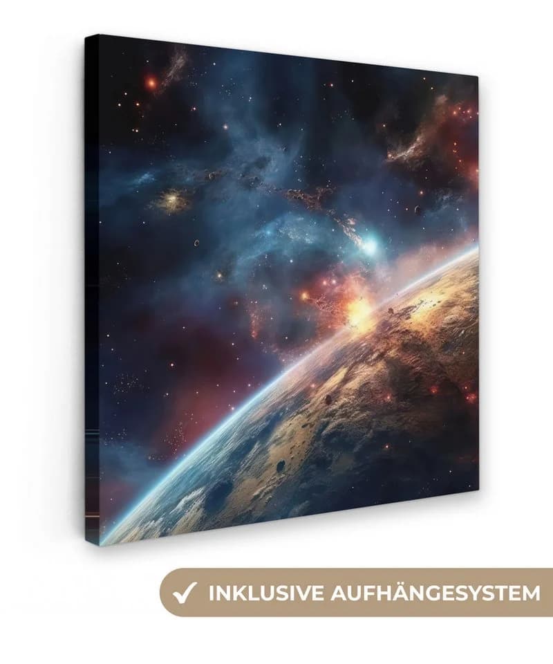 OneMillionCanvasses® Leinwandbild Universum Bunt Weltraum - Bild 2