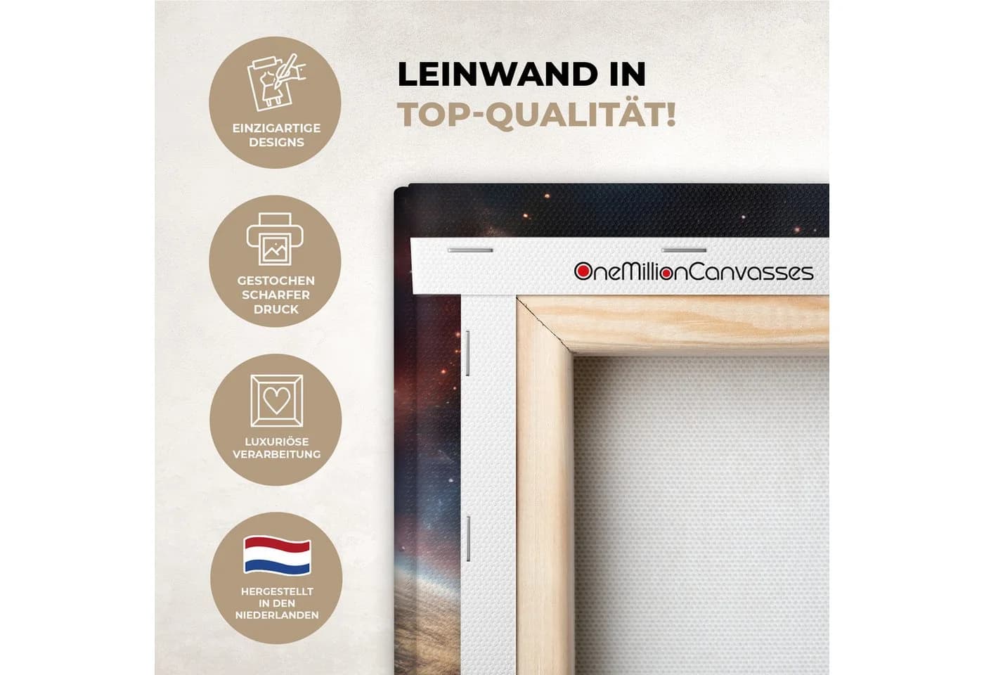 OneMillionCanvasses® Leinwandbild Universum Bunt Weltraum - Bild 3