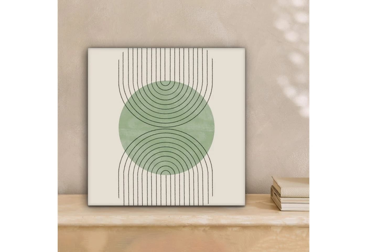 OneMillionCanvasses® Leinwandbild Abstrakt Grün Boho