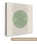 OneMillionCanvasses® Leinwandbild Abstrakt Grün Boho Bild 2