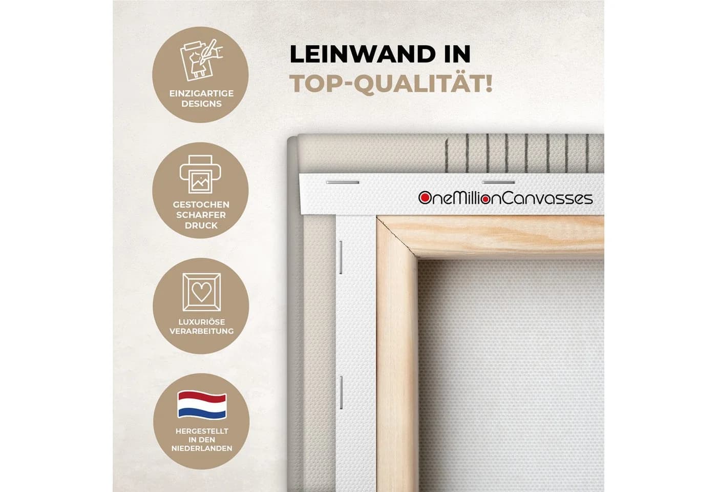 OneMillionCanvasses® Leinwandbild Abstrakt Grün Boho - Bild 3