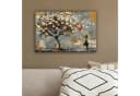 OneMillionCanvasses® Leinwandbild Banksy-Stil Baum Balloon Girl Grau Gold Bild 4