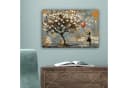 OneMillionCanvasses® Leinwandbild Banksy-Stil Baum Balloon Girl Grau Gold Bild 5