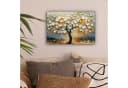 OneMillionCanvasses Leinwandbild Baum Blumen Gold Beige 30x20 cm Bild 1