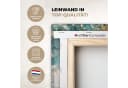 OneMillionCanvasses® Leinwandbild Baum Türkis Gold Modern Bild 3