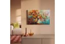OneMillionCanvasses® Leinwandbild Baum Abstrakt Farbenfroh Blumen Fotodruck Bild 1