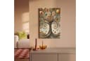 OneMillionCanvasses® Leinwandbild Lebensbaum Abstrakt Modern Beige Gold Blau Bild 1