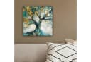 OneMillionCanvasses® Leinwandbild Baum Türkis Gold Modern Bild 4
