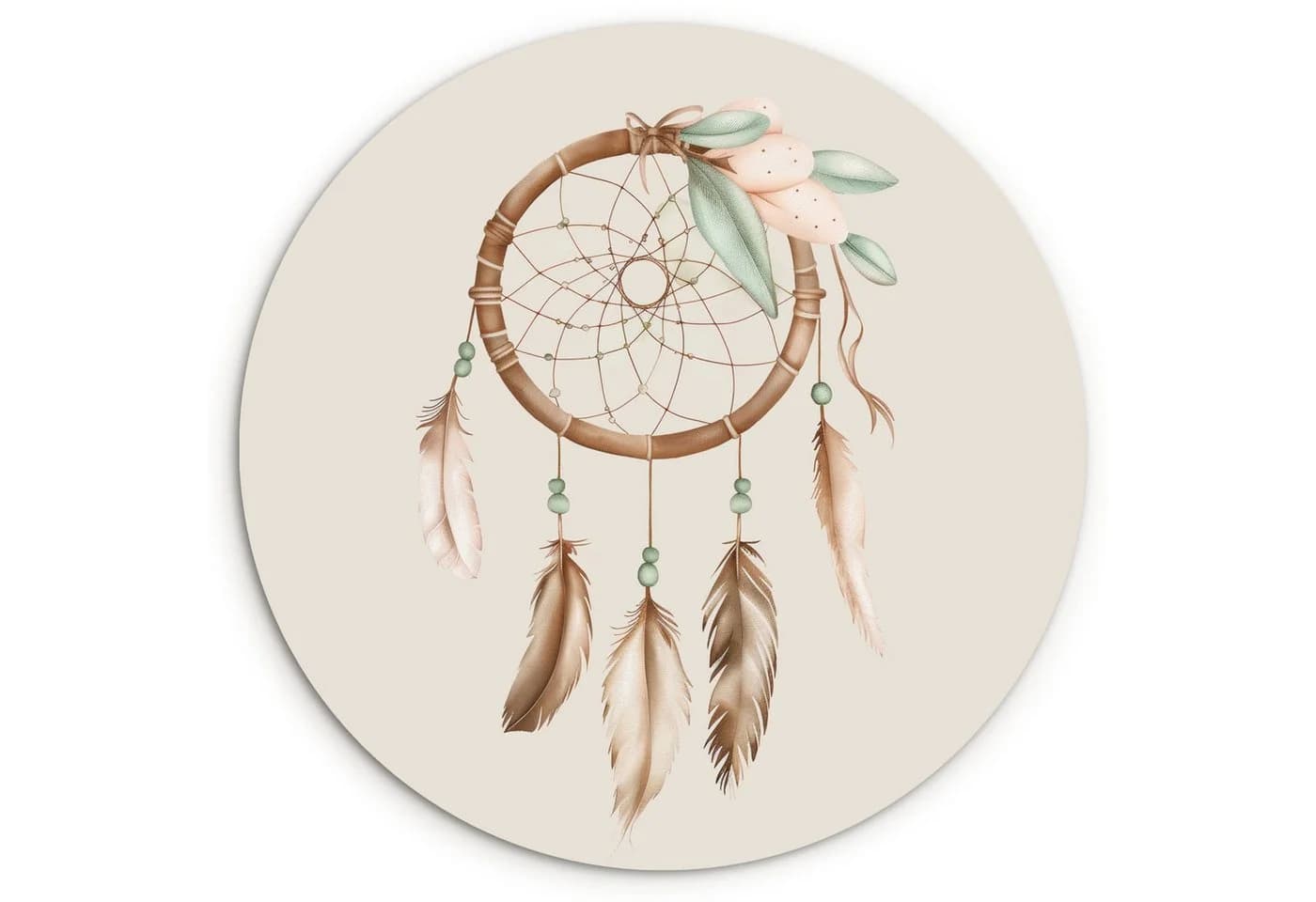 MuchoWow Rundes Wandbild Traumfänger Boho Forex 30x30 cm - Bild 2