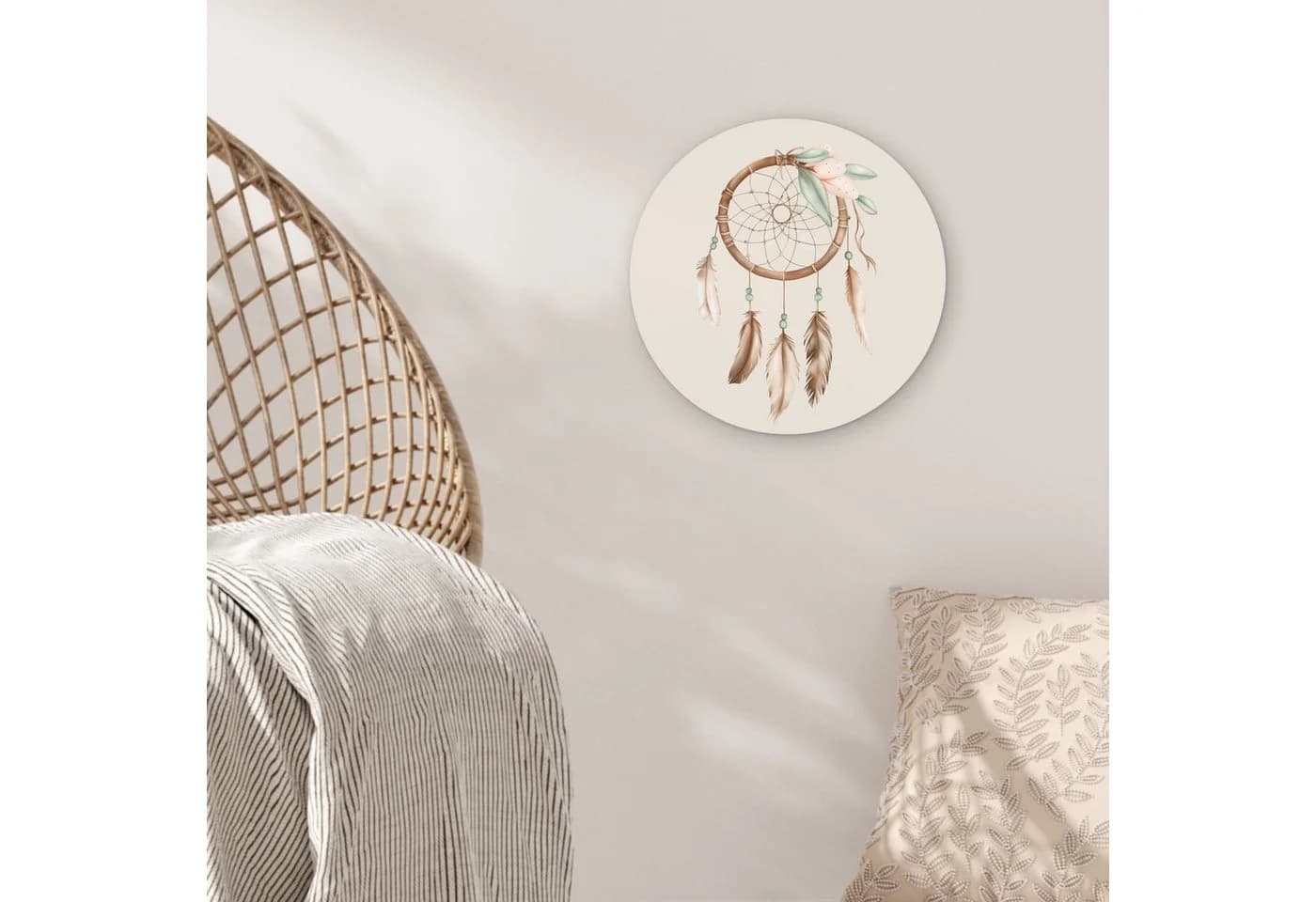 MuchoWow Rundes Wandbild Traumfänger Boho Forex 30x30 cm - Bild 4