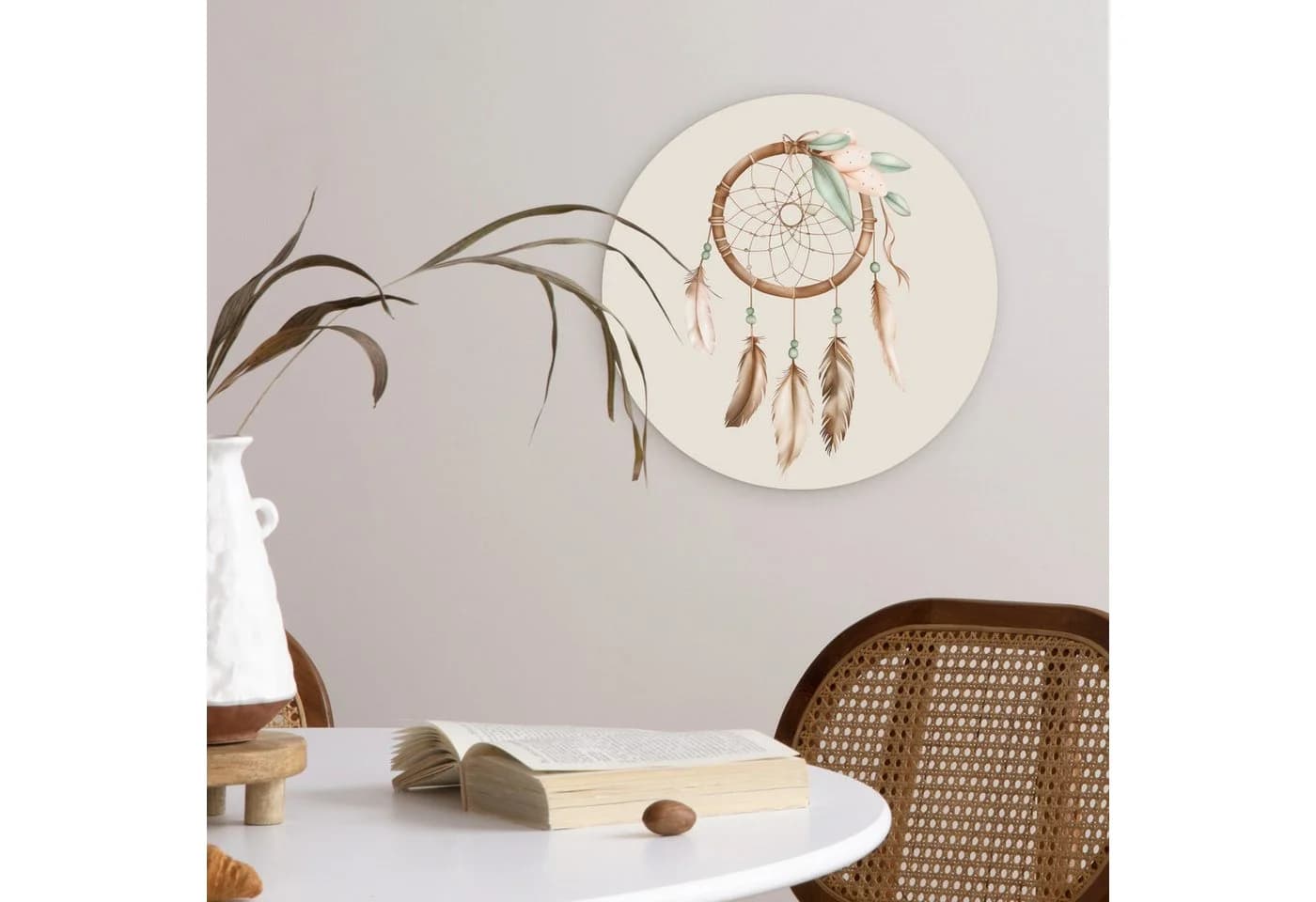 MuchoWow Rundes Wandbild Traumfänger Boho Forex 30x30 cm - Bild 5