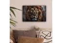 OneMillionCanvasses® Leinwandbild Löwe Schwarz Bild 1