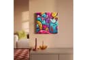 OneMillionCanvasses® Leinwandbild Abstrakt Neon Bunt Bild 1
