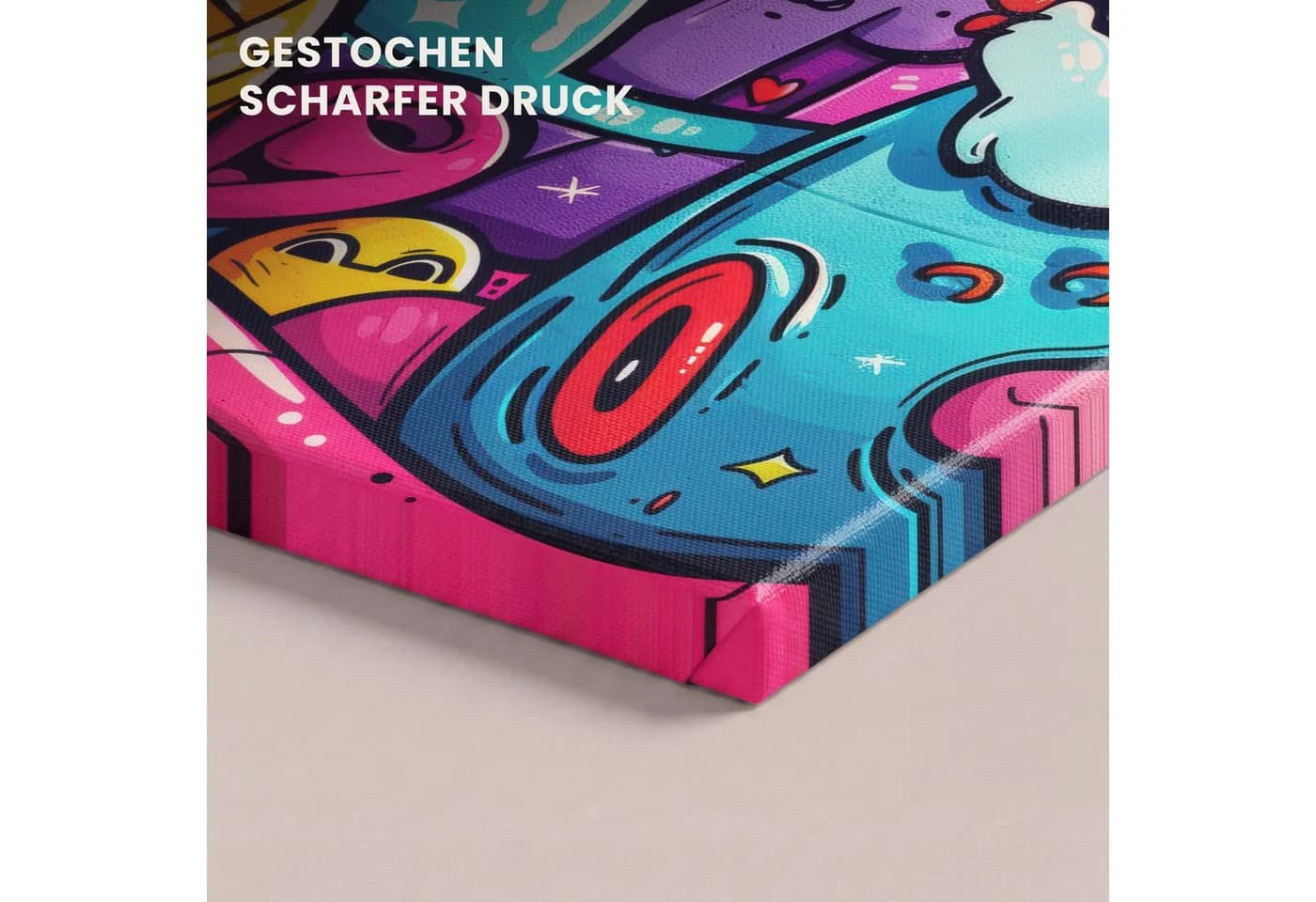 OneMillionCanvasses® Leinwandbild Abstrakt Neon Bunt - Bild 3
