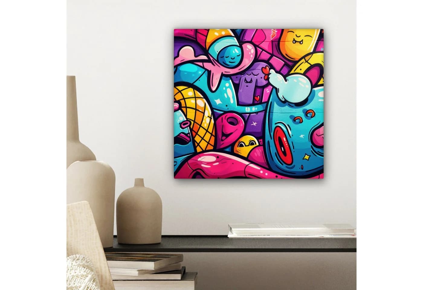 OneMillionCanvasses® Leinwandbild Abstrakt Neon Bunt - Bild 4