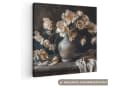 OneMillionCanvasses® Leinwandbild Blumen - Vase - Kunst - Stilleben, Fotodruck 20x20 cm Bild 2