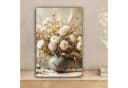 OneMillionCanvasses® Leinwandbild Blumen - Vase - Stilleben - Beige Bild 1