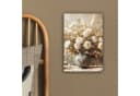 OneMillionCanvasses® Leinwandbild Blumen - Vase - Stilleben - Beige Bild 4