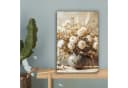 OneMillionCanvasses® Leinwandbild Blumen - Vase - Stilleben - Beige Bild 5