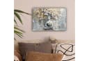 OneMillionCanvasses® Leinwandbild Buddha - Blumen - Baum - Gold - Modern Bild 1