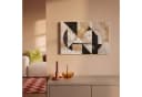 OneMillionCanvasses® Leinwandbild Abstrakt Modern Pastell Schwarz Bild 1
