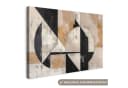 OneMillionCanvasses® Leinwandbild Abstrakt Modern Pastell Schwarz Bild 2