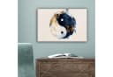 OneMillionCanvasses® Leinwandbild Yin Yang Abstrakt Schwarz Weiß Gold Fotodruck Bild 5