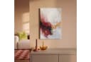 OneMillionCanvasses® Leinwandbild Rot - Abstrakt - Gold - Modern 20x30 cm Bild 1