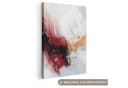 OneMillionCanvasses® Leinwandbild Rot - Abstrakt - Gold - Modern 20x30 cm Bild 2