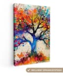OneMillionCanvasses® Leinwandbild Baum des Lebens Bunt Bild 2