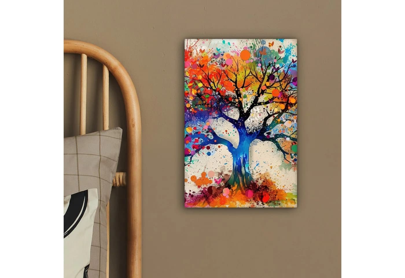 OneMillionCanvasses® Leinwandbild Baum des Lebens Bunt - Bild 4