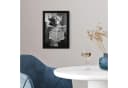 MuchoWow Poster Schottischer Highlander Schwarz-Weiß mit Rahmen Bild 5
