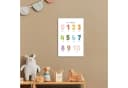 OneMillionCanvasses® Leinwandbild Pädagogisch Zählen 1-10 Weiß Bunt Bild 3