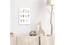 OneMillionCanvasses® Leinwandbild Pädagogisch Zählen 1-10 Weiß Bunt Bild 5