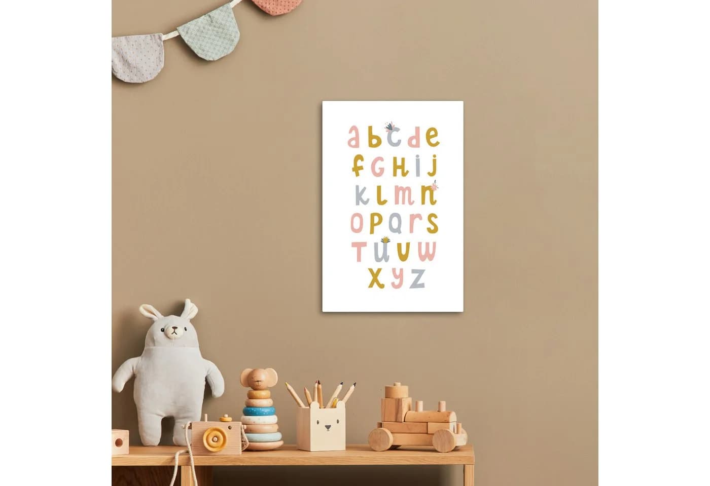 OneMillionCanvasses® Leinwandbild Alphabet Bunt Kinderzimmer Deko - Bild 3