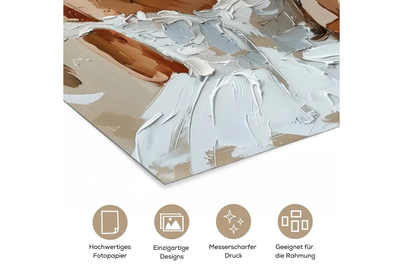 MuchoWow Poster Frau Abstrakt Beige Modern - Bild 3