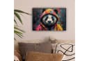 OneMillionCanvasses® Leinwandbild Graffiti Panda Bunt Bild 1