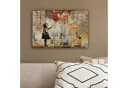 OneMillionCanvasses® Leinwandbild Graffiti - Banksy Style - Mädchen mit Luftballon Bild 4
