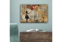 OneMillionCanvasses® Leinwandbild Graffiti - Banksy Style - Mädchen mit Luftballon Bild 5
