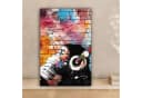 OneMillionCanvasses Leinwandbild Graffiti Affe Bunt Bild 1