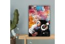 OneMillionCanvasses Leinwandbild Graffiti Affe Bunt Bild 5