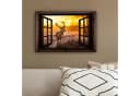 OneMillionCanvasses® Leinwandbild Hirsch Herbstwald 30x20 cm Bild 4