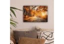 OneMillionCanvasses® Leinwandbild Wald Herbst Bäume Weg Natur 30x20 cm Bild 1