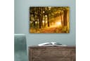 OneMillionCanvasses Leinwandbild Wald - Bäume - Herbst - Natur Fotodruck 30x20 cm Bild 5