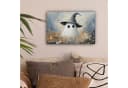 OneMillionCanvasses® Leinwandbild Halloween Geist Grau Abstrakt 30x20 cm Bild 1